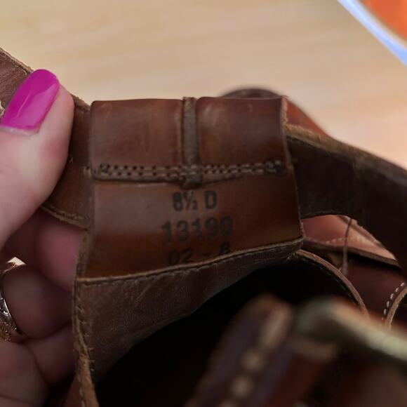 Cole Haan Men's Fisherman Brown Leather Slip-On Buckle Sandal Size 8.5 D 18190 - Picture 10 of 11